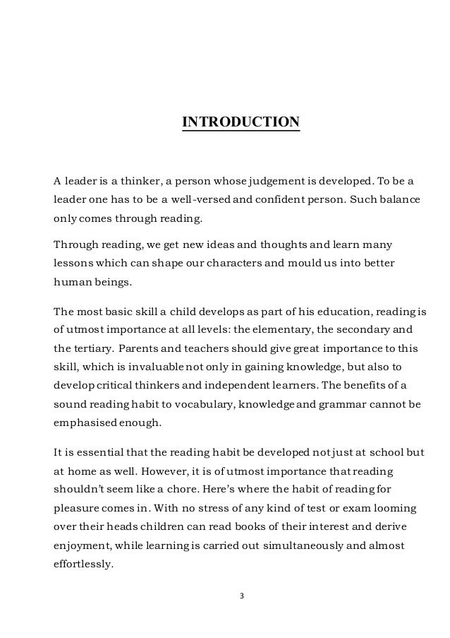 The Importance of Reading Essay
